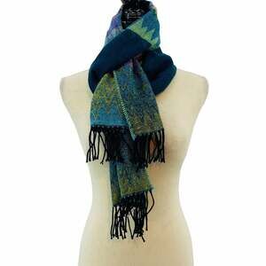 Croft & Barrow Colorful Chevron Scarf Fringe One Size Fits Most